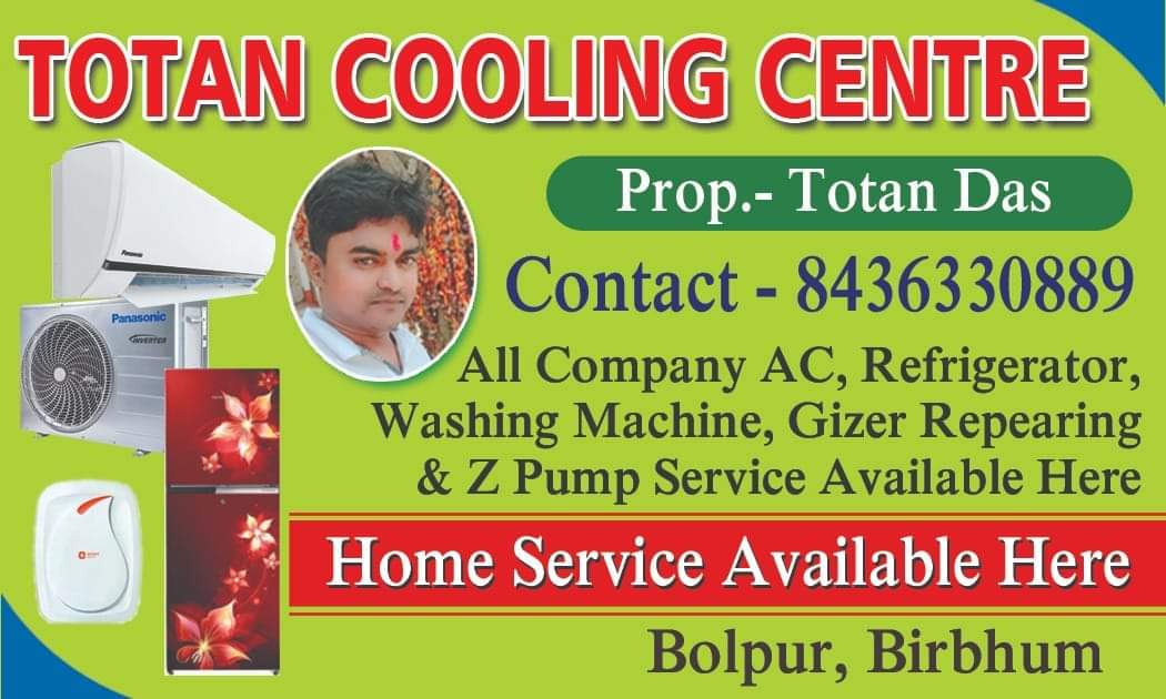 AC mechanic Mr. Totan Das in Bolpur
